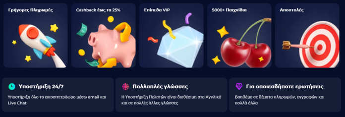 Nine Casino Γενναιόδωρα μπόνους για τους παίκτες του 9 Casino